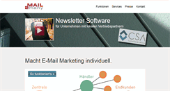 Desktop Screenshot of mail2many.de