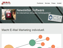 Tablet Screenshot of mail2many.de